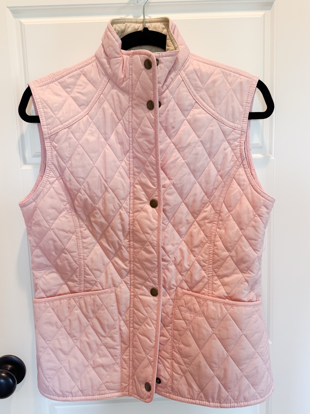 Barbour Quilted Pink Sleeveless Vest